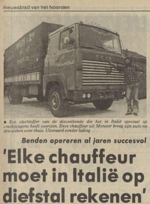 WEB Elke chauffeur moet op diefstal rekenen - Nieuwsblad van het Noorden 09-06-1982