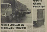 ‘Somber jubileum bij Nederlands transport’, Leidse Courant, 13 juli 1974, 15.