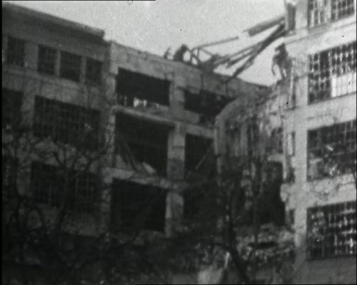 De Philips-fabriek in Eindhoven na het RAF-bombardement van 6 december 1942