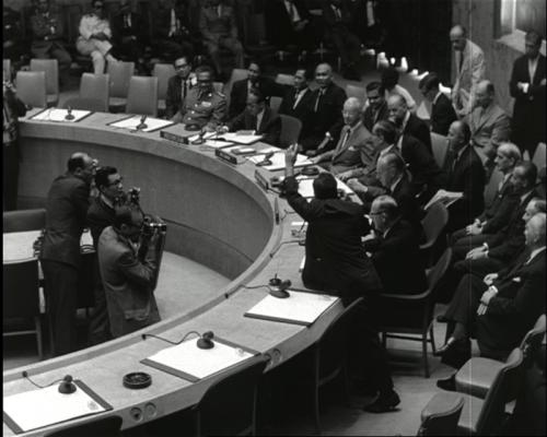De ondertekening in de Veiligheidsraad
