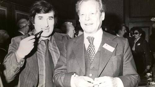Harry van den Bergh en Willy Brandt