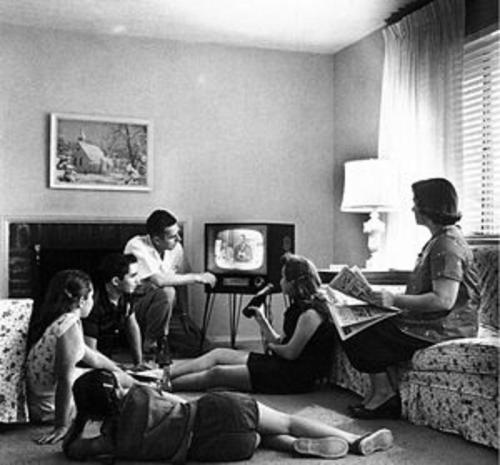 Tv-kijken in 1958