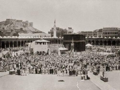 Mekka tijdens de Hadj van 1885 (foto: Chr. Snouck Hurgronje)
