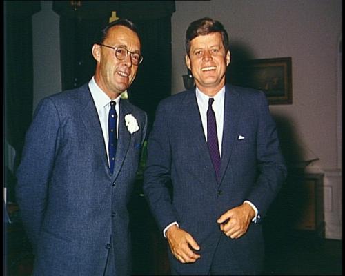 Prins Bernhard en John F. Kennedy, 1961