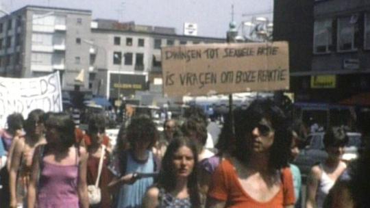 Demonstratie tegen pornogafie, Nijmegen 1980