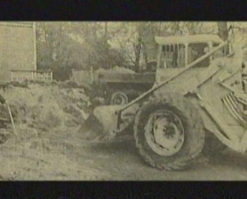 De &#039;Cuba-wal&#039; wordt afgegraven, eind 1968